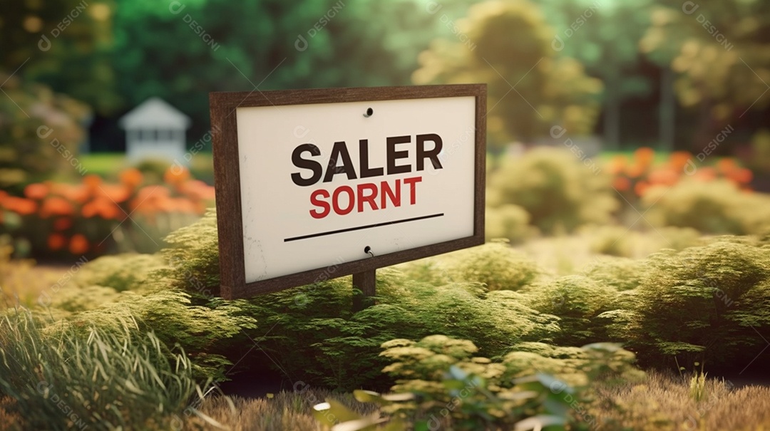 Placa de venda de imóvel