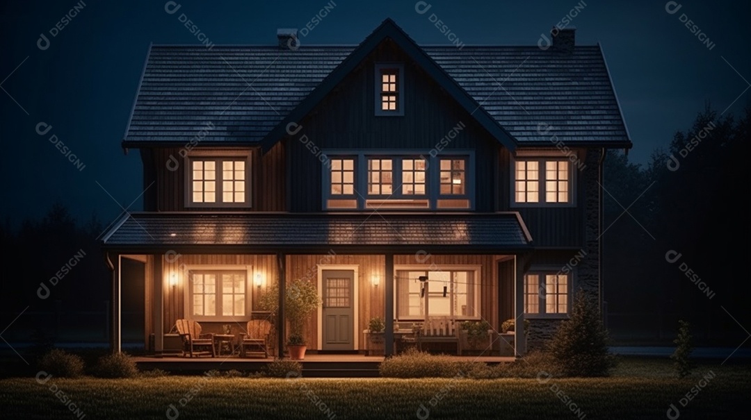 Detalhes de uma linda residência moderna