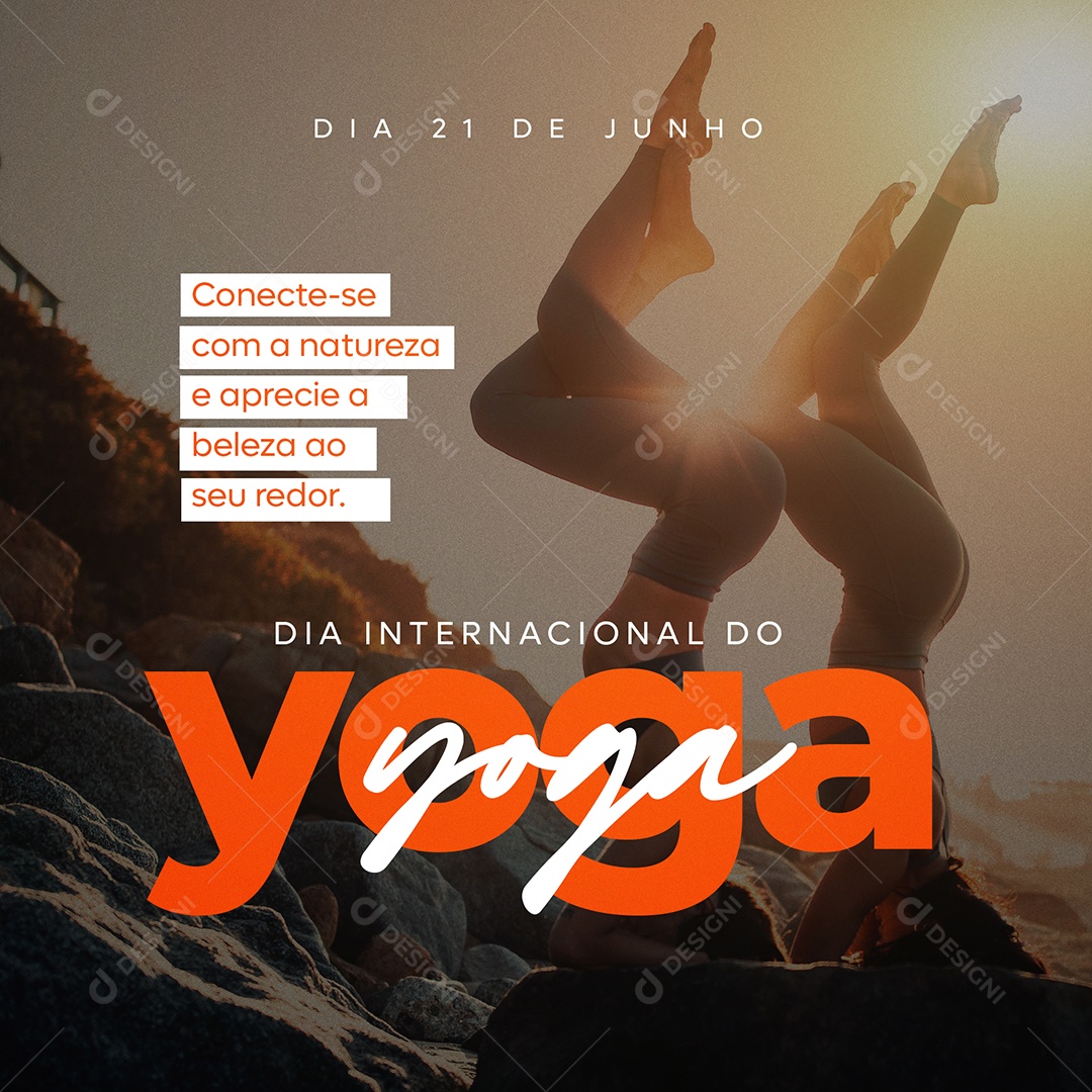 Social Media Dia Internacional Do Yoga Aprecie A Beleza PSD Editável