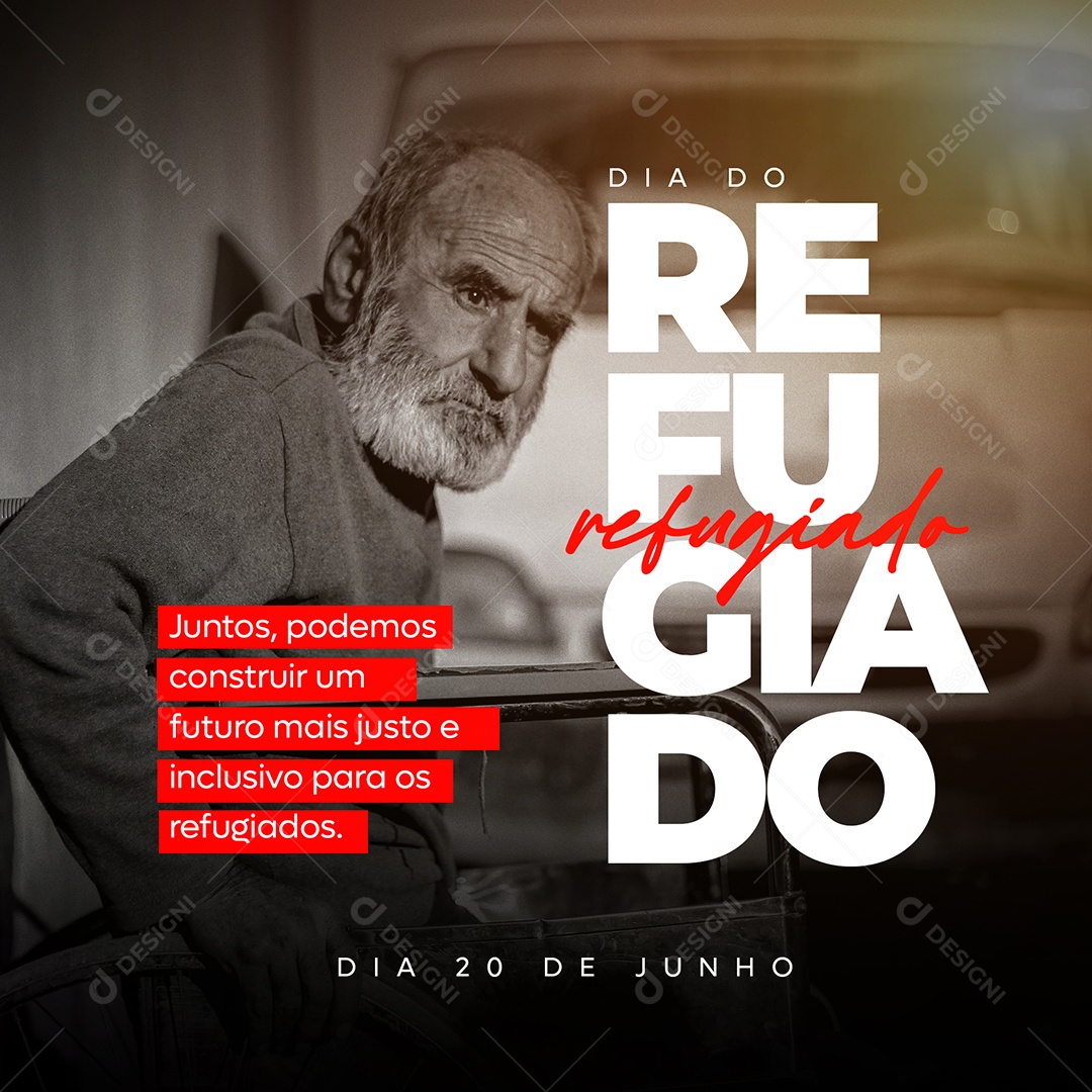 Dia Do Refugiado 20 De Junho Futuro Mais Justos Social Media PSD Editável
