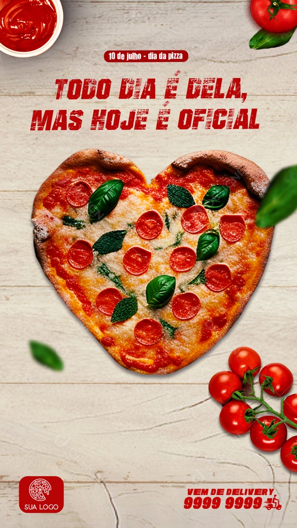 Story Todo Dia e Dela Mas Hoje é Oficial Social Media PSD Editável