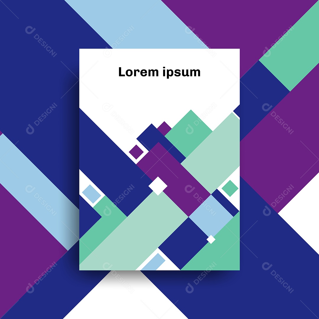 Modelo De Brochura Formas Geométricas Vetor EPS