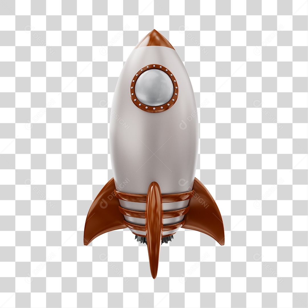 Foguete Marrom  Elemento PNG Transparente