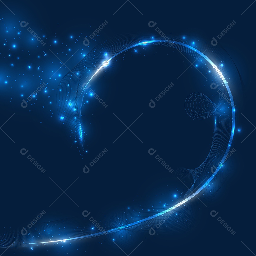 Cenário Efeito de Iluminação de Movimento Azul  Vetor EPS