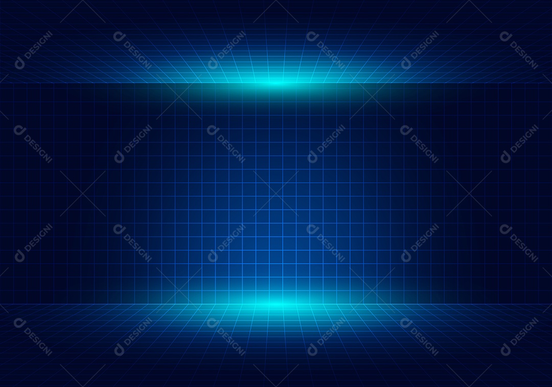 Cenário Fundo Azul Abstrato Vetor EPS