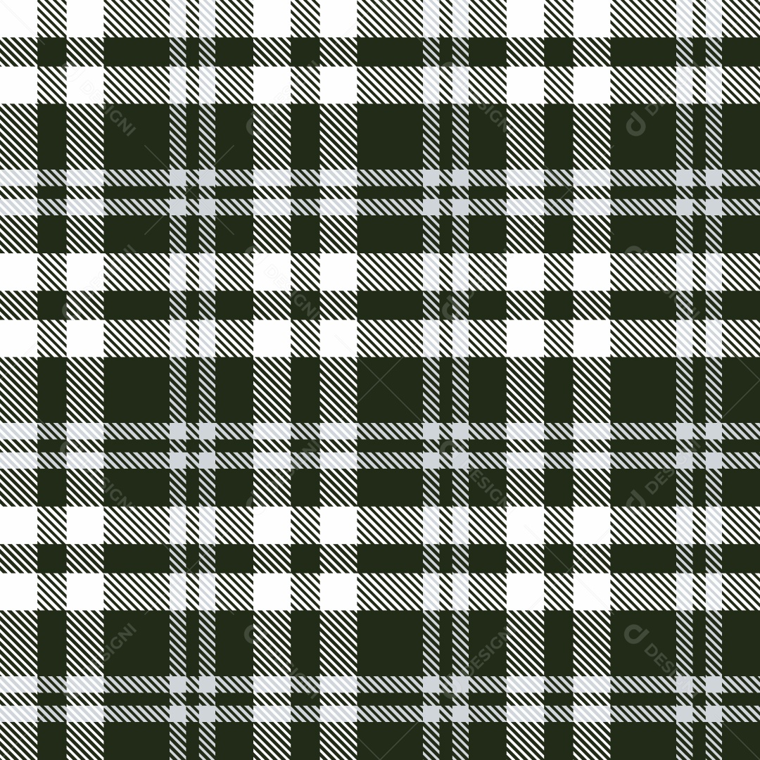 Padrão Xadrez Textura Vetorial Branco e Verde Vetor EPS