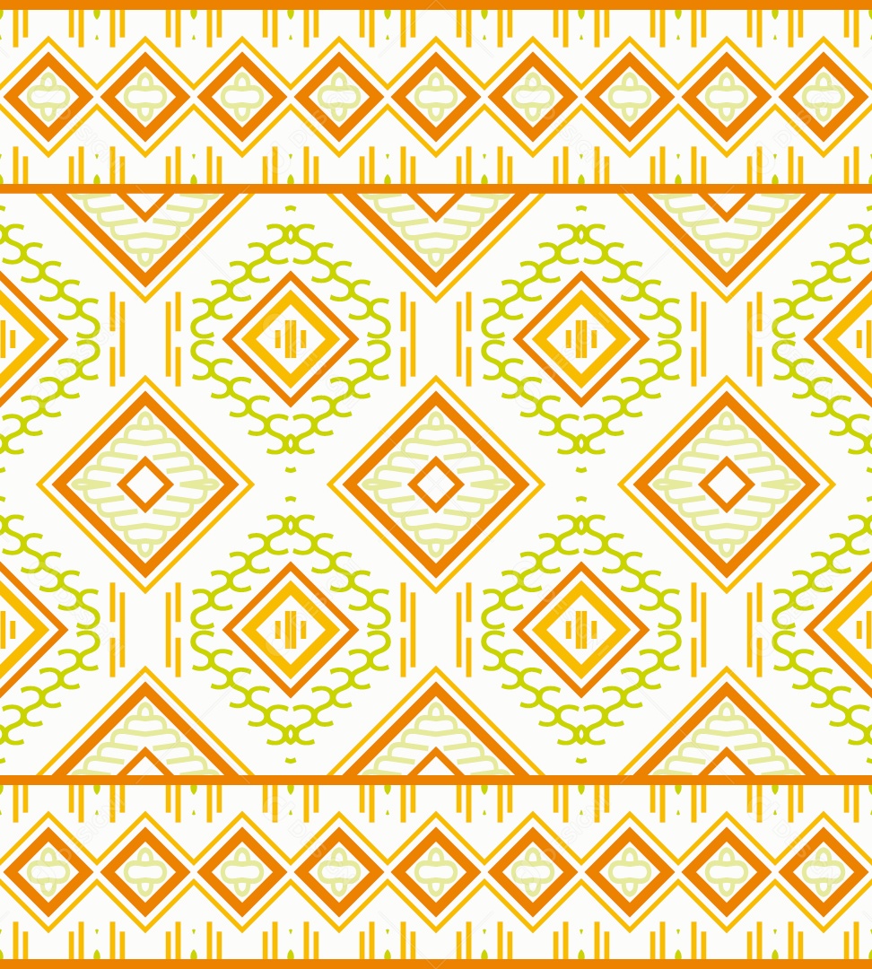 Padrão Tribal Tradicional Estilo Asteca Coloridos Modernos Vetor EPS