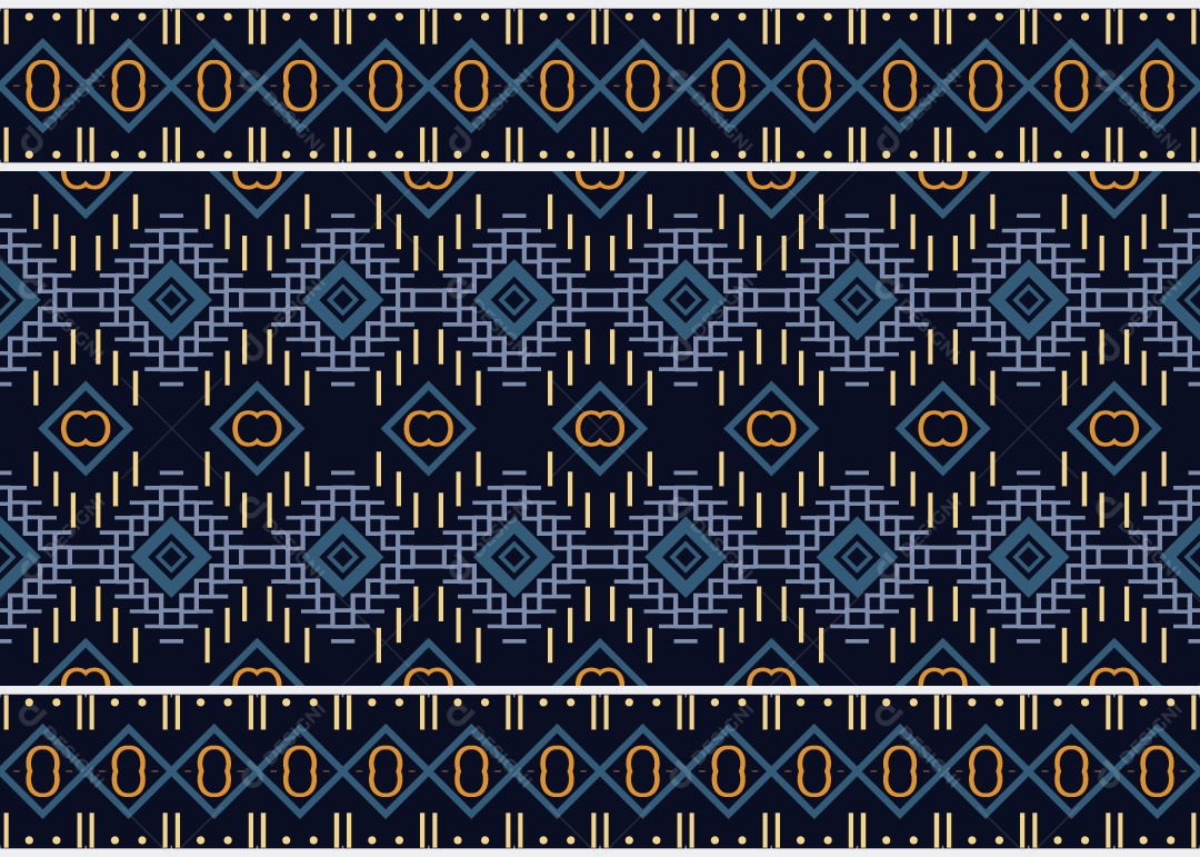 Padrão Tribal Tradicional Estilo Asteca Coloridos Modernos Vetor EPS