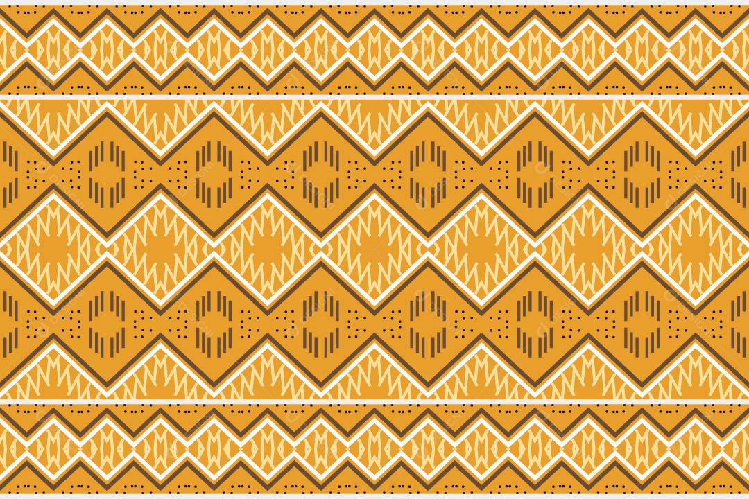 Padrão Tribal Tradicional Estilo Asteca Coloridos Modernos Vetor EPS