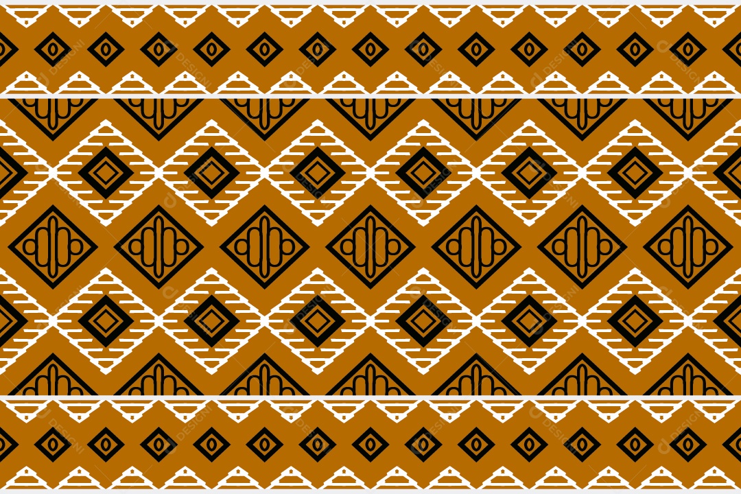 Padrão Tribal Tradicional Estilo Asteca Coloridos Modernos Vetor EPS