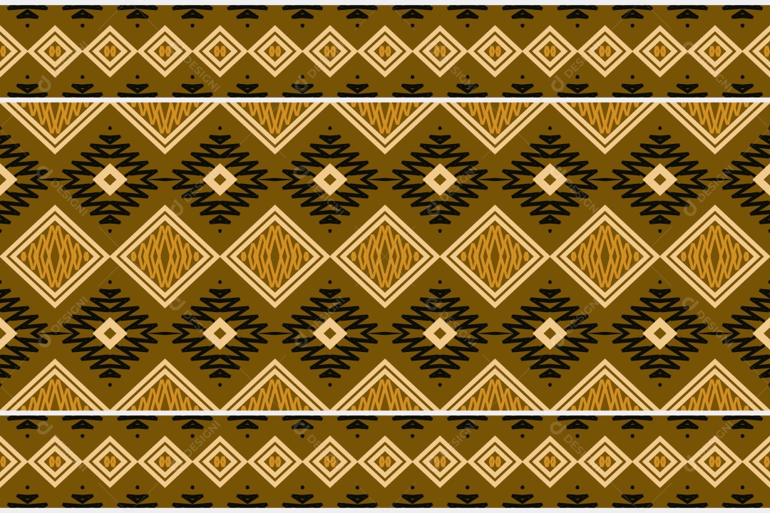 Padrão Tribal Tradicional Estilo Asteca Coloridos Modernos Vetor EPS