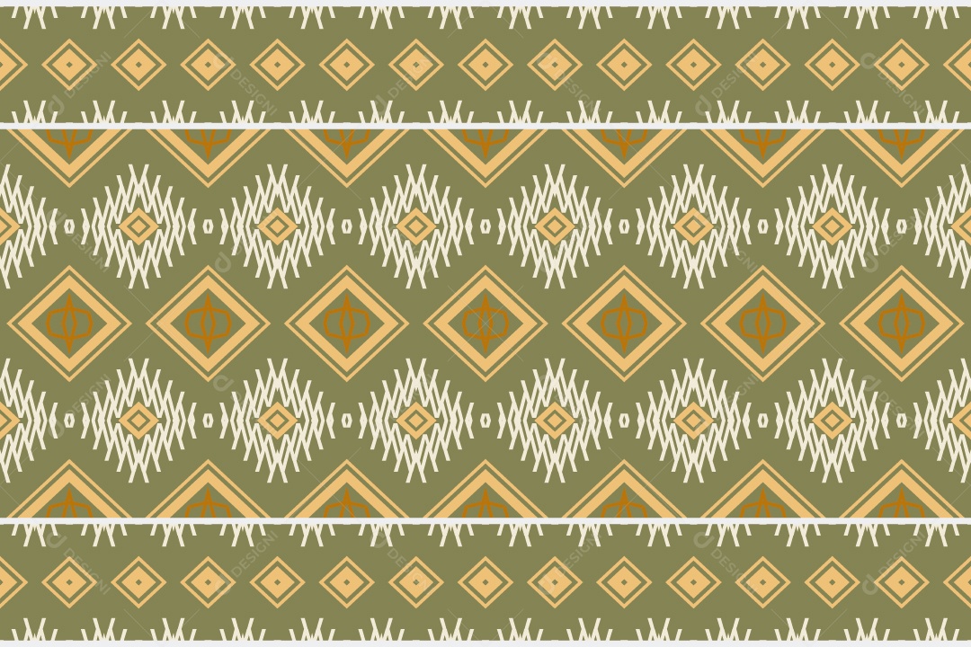 Padrão Tribal Tradicional Estilo Asteca Coloridos Modernos Vetor EPS