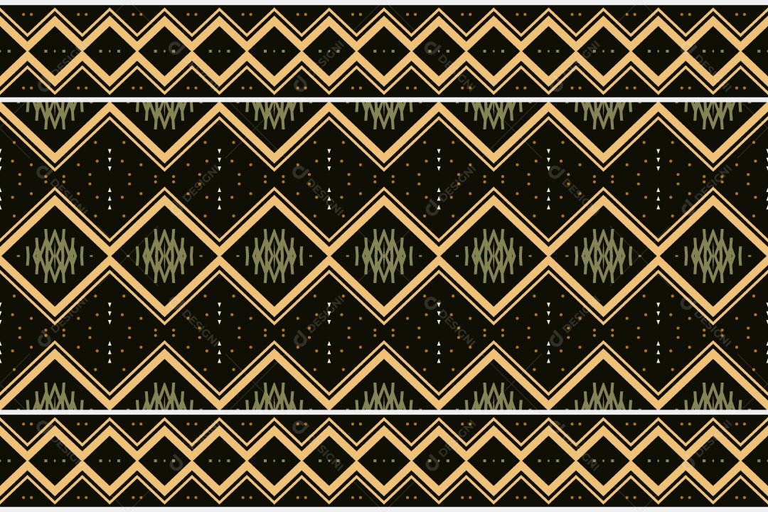 Padrão Tribal Tradicional Estilo Asteca Coloridos Modernos Vetor EPS