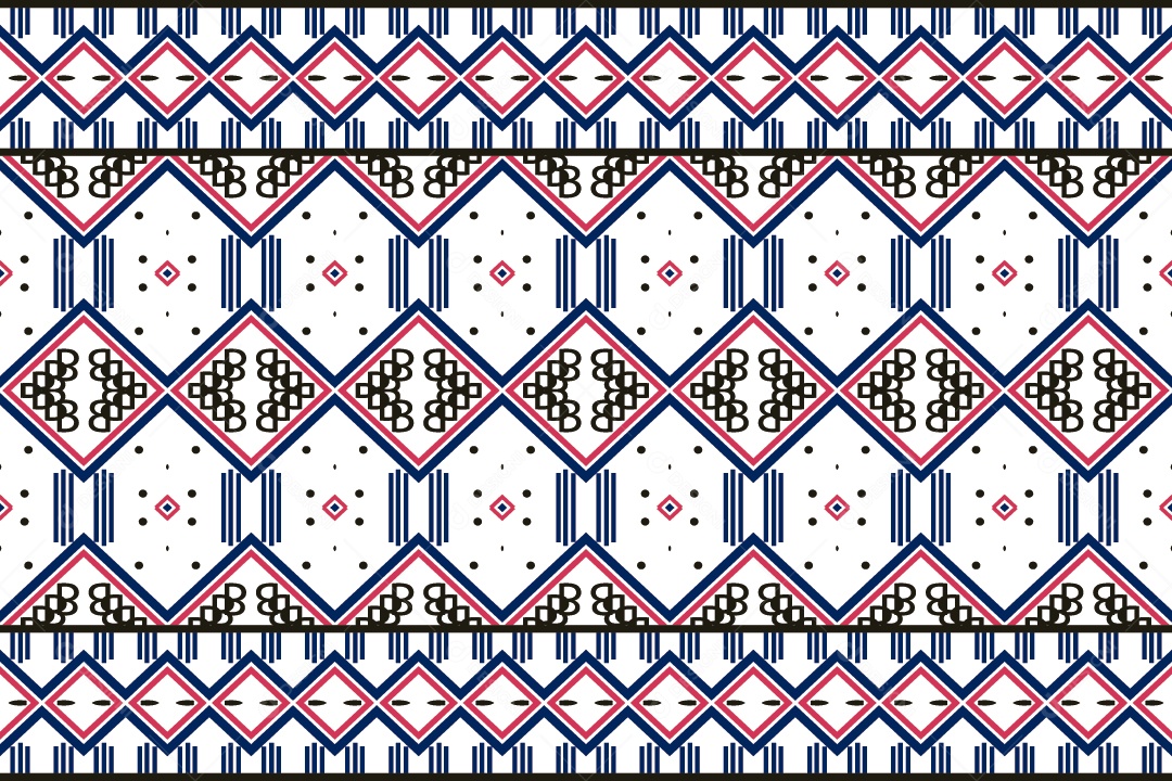 Padrão Tribal Tradicional Estilo Asteca Coloridos Modernos Vetor EPS