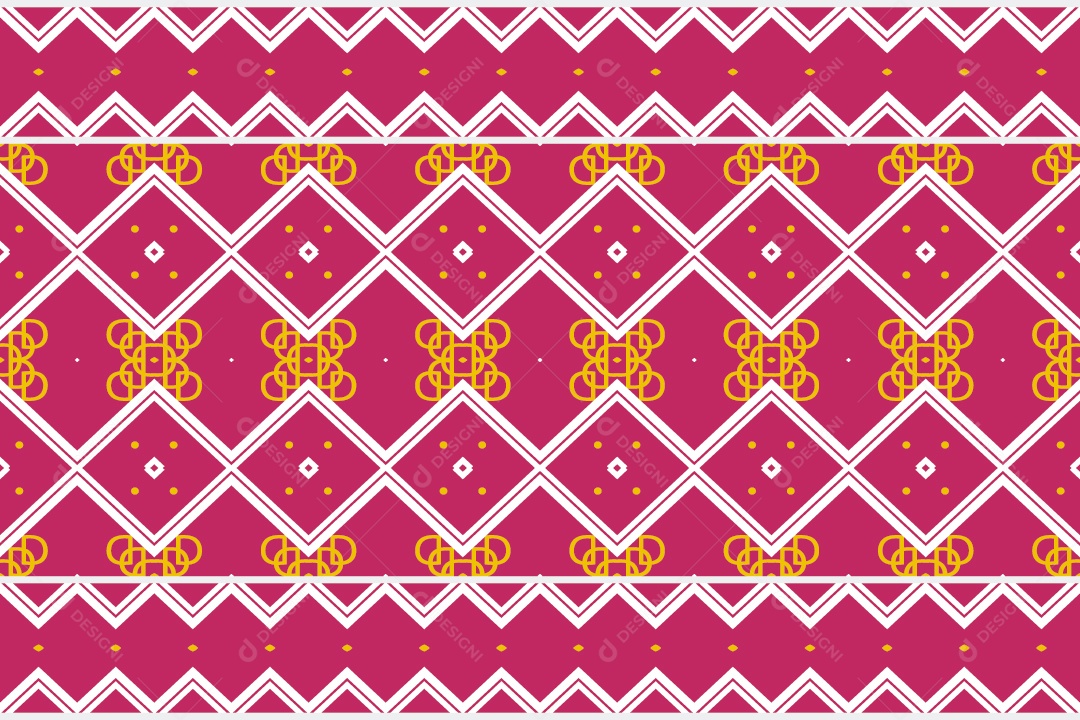 Padrão Tribal Tradicional Estilo Asteca Rosa Modernos Vetor EPS