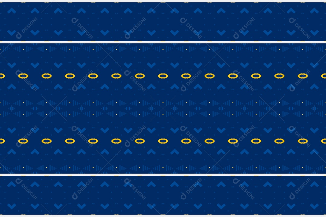 Padrão Tribal Tradicional Estilo Asteca Azul Modernos Vetor EPS