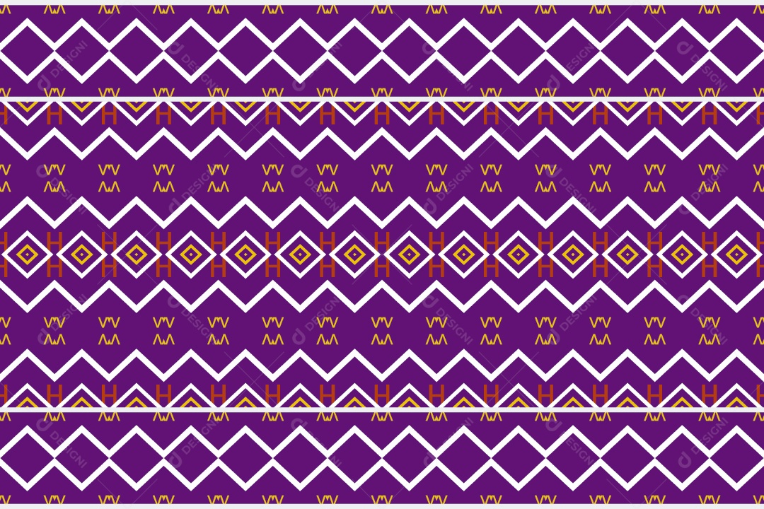 Padrão Tribal Tradicional Estilo Asteca Roxo Modernos Vetor EPS