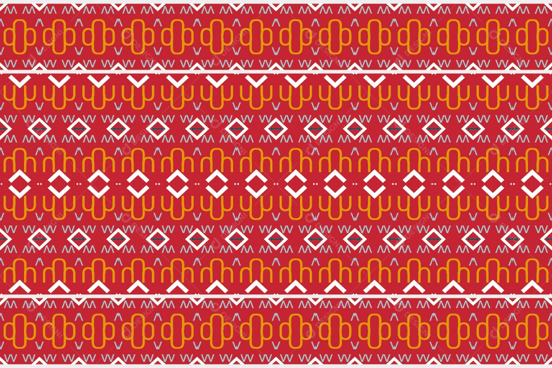 Padrão Tribal Tradicional Estilo Asteca Vermelho Modernos Vetor EPS