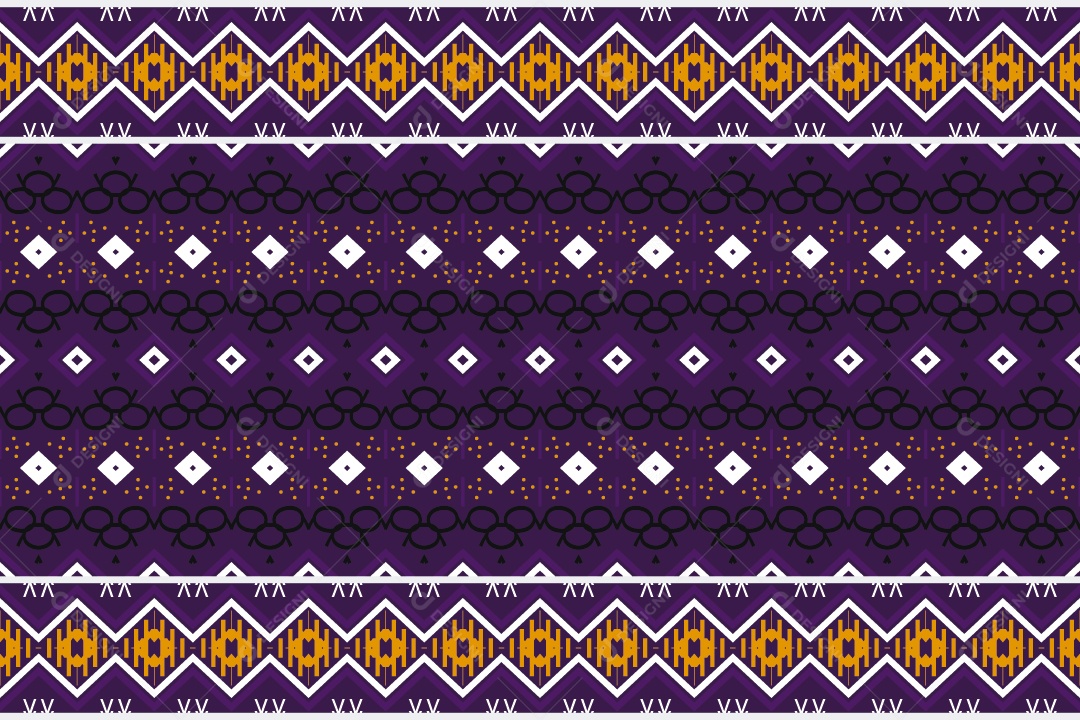 Padrão Tribal Tradicional Estilo Asteca Modernos Roxa Vetor EPS