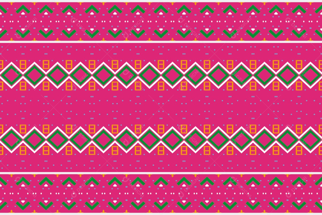 Padrão Tribal Tradicional Estilo Asteca Modernos Coloridos Vetor EPS