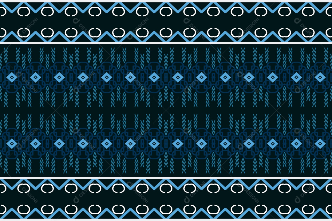 Padrão Tribal Tradicional Estilo Asteca Modernos Coloridos Vetor EPS