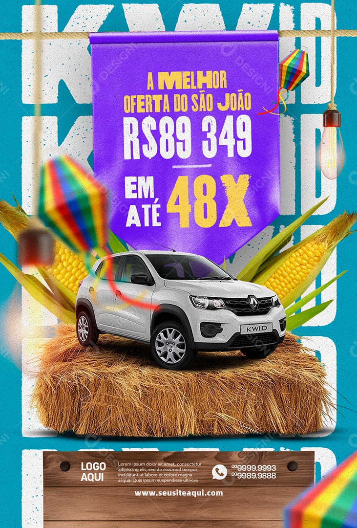 A Melhor Oferta Do São João 89,349 Em Até 4x Concessionária Social Media PSD Editável