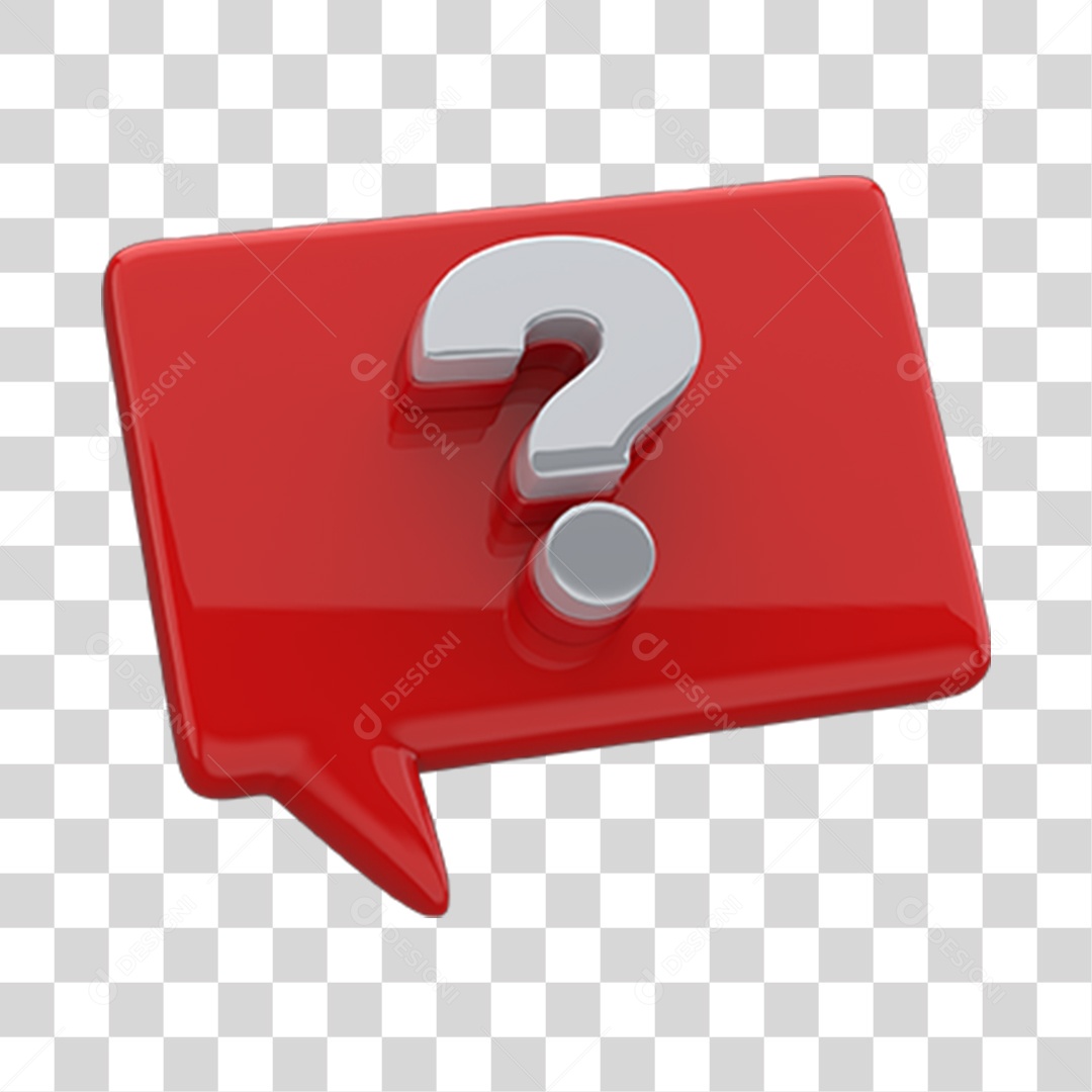 Question Signs 3D Symbol Transparent PNG