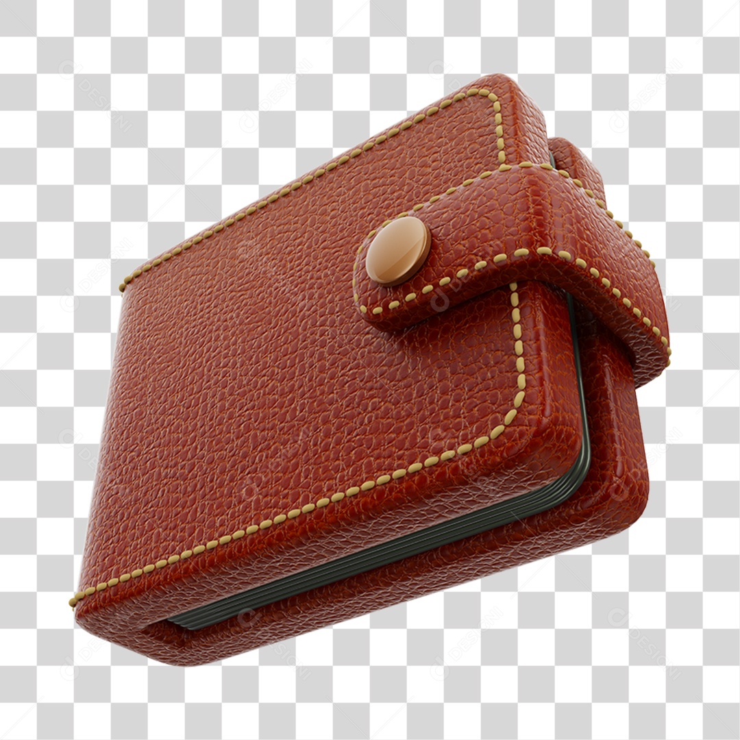 Carteira Couro PNG Transparente