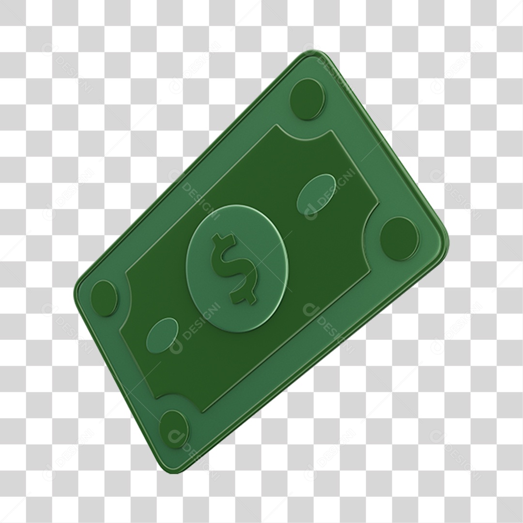 Elemento 3D Dinheiro PNG Transparente