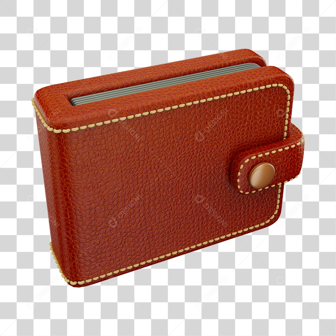 Carteira de Couro PNG Transparente