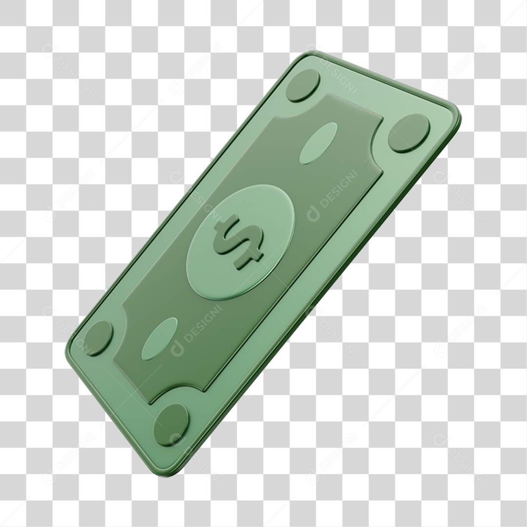 Elemento 3D Dinheiro PNG Transparente