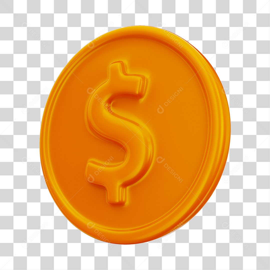 Elemento 3D Dinheiro PNG Transparente