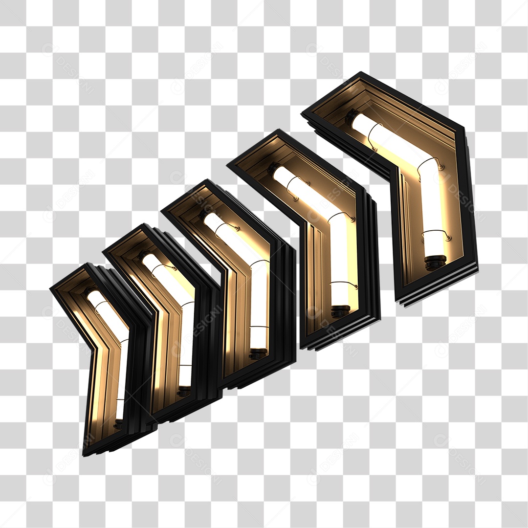 Luzes Neon Indicadoras PNG transparente