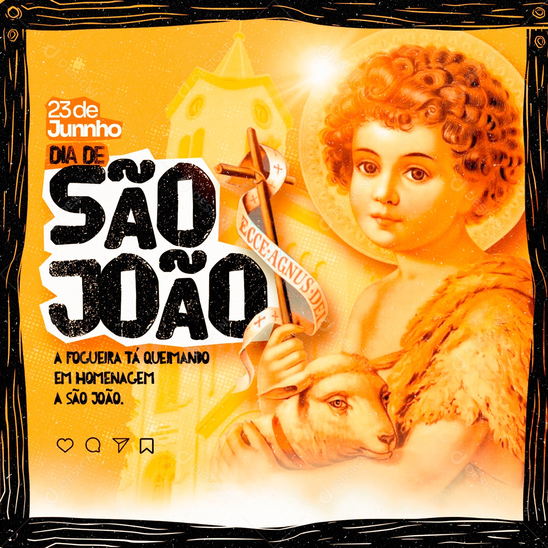Dia de São João Social Media PSD Editável