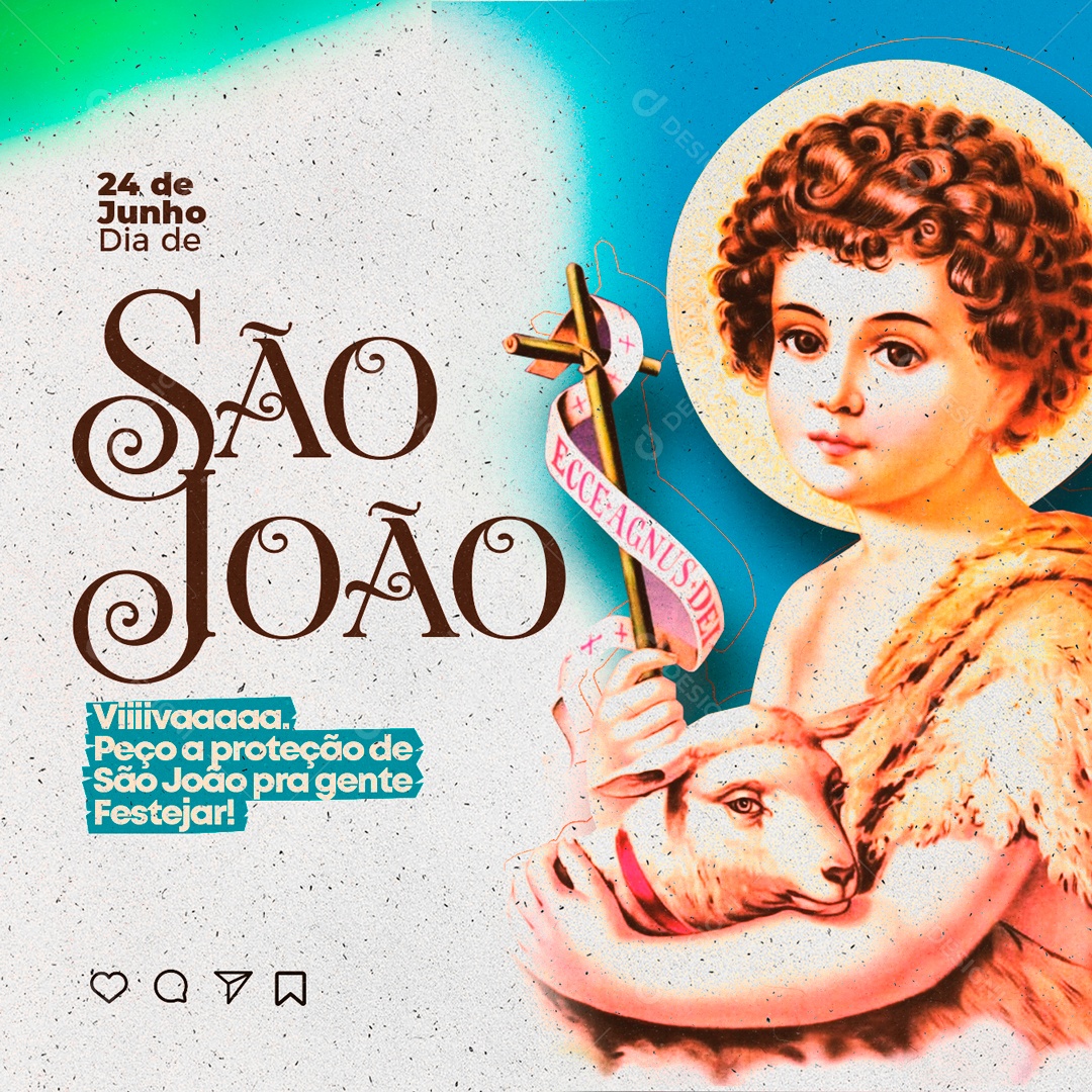 Dia de São João Social Media PSD Editável