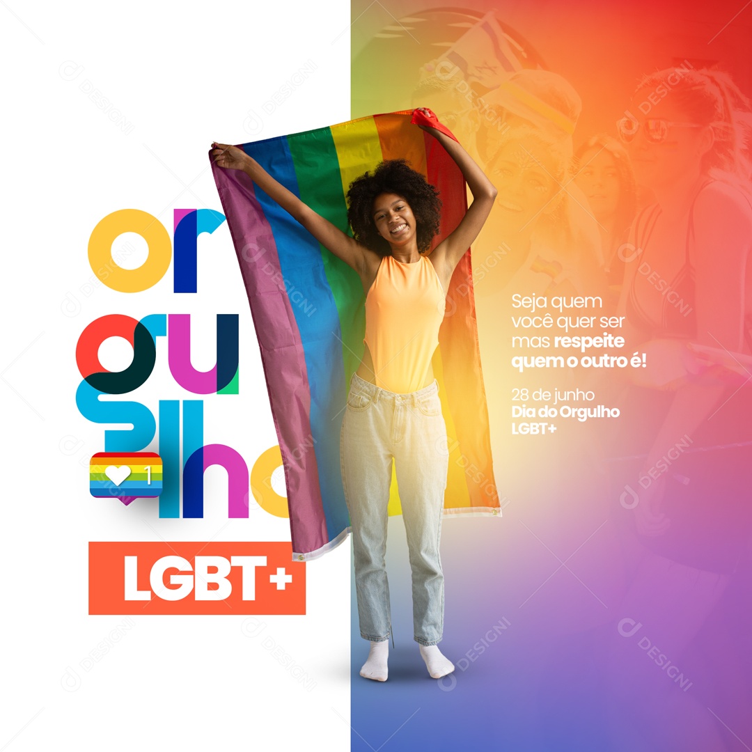Social Media Dia Do Orgulho LGBT+ 28 De Junho PSD Editável