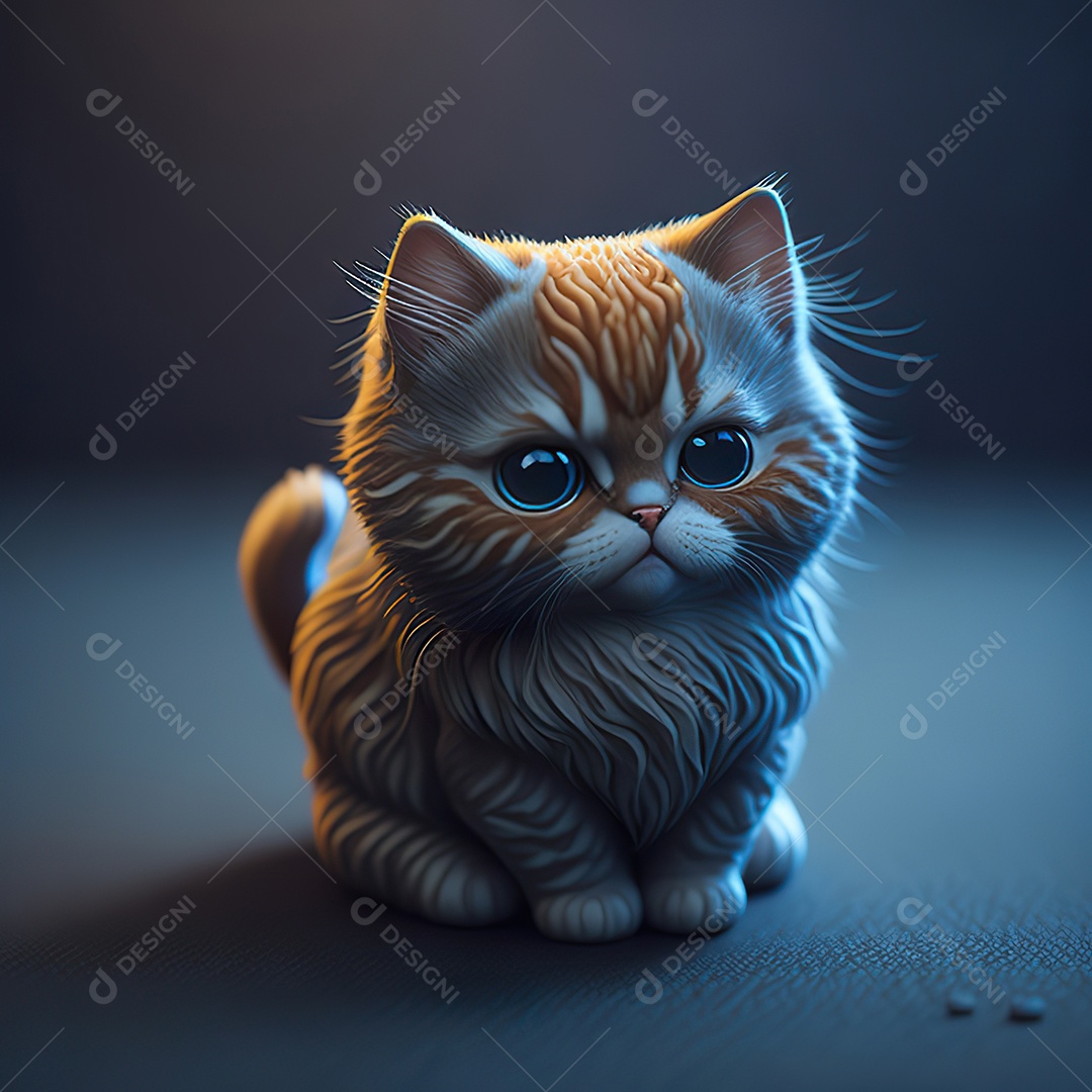 Imagem realista de gato