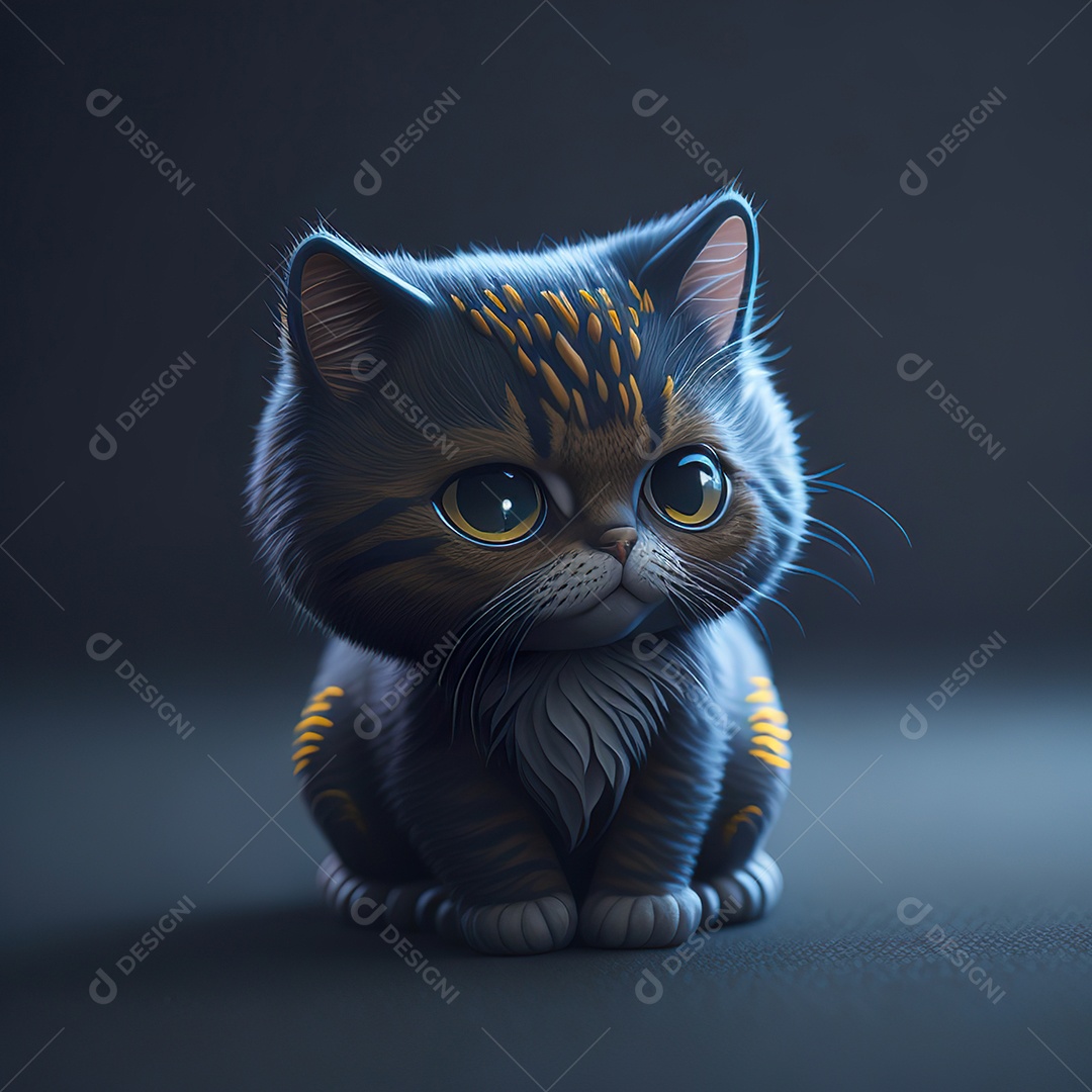 Imagem realista de gato