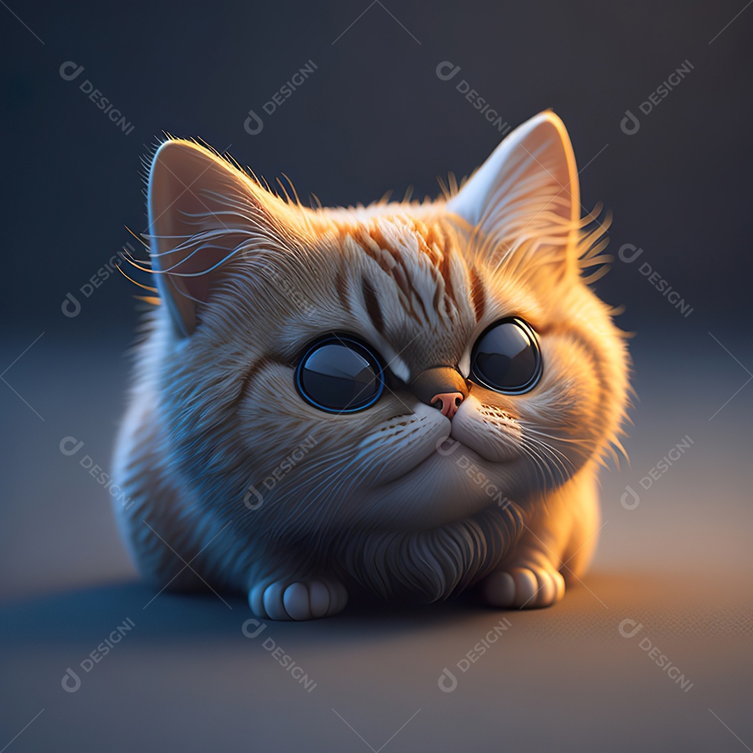 Imagem realista de gato