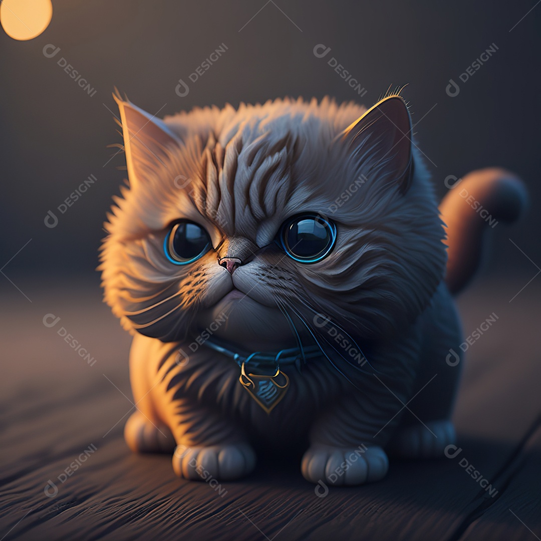 Imagem realista de gato