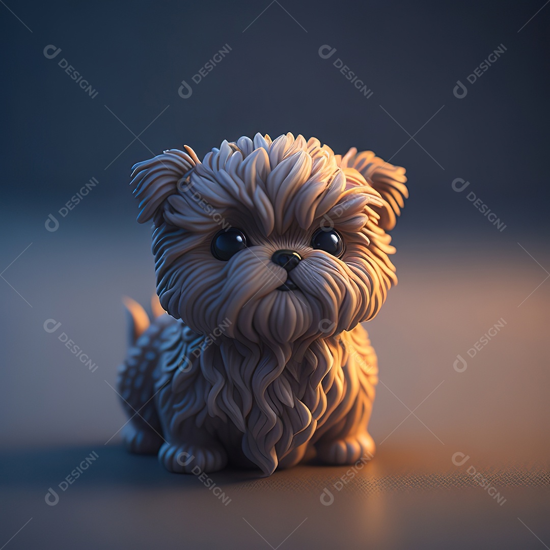 Imagem realista de cachorro