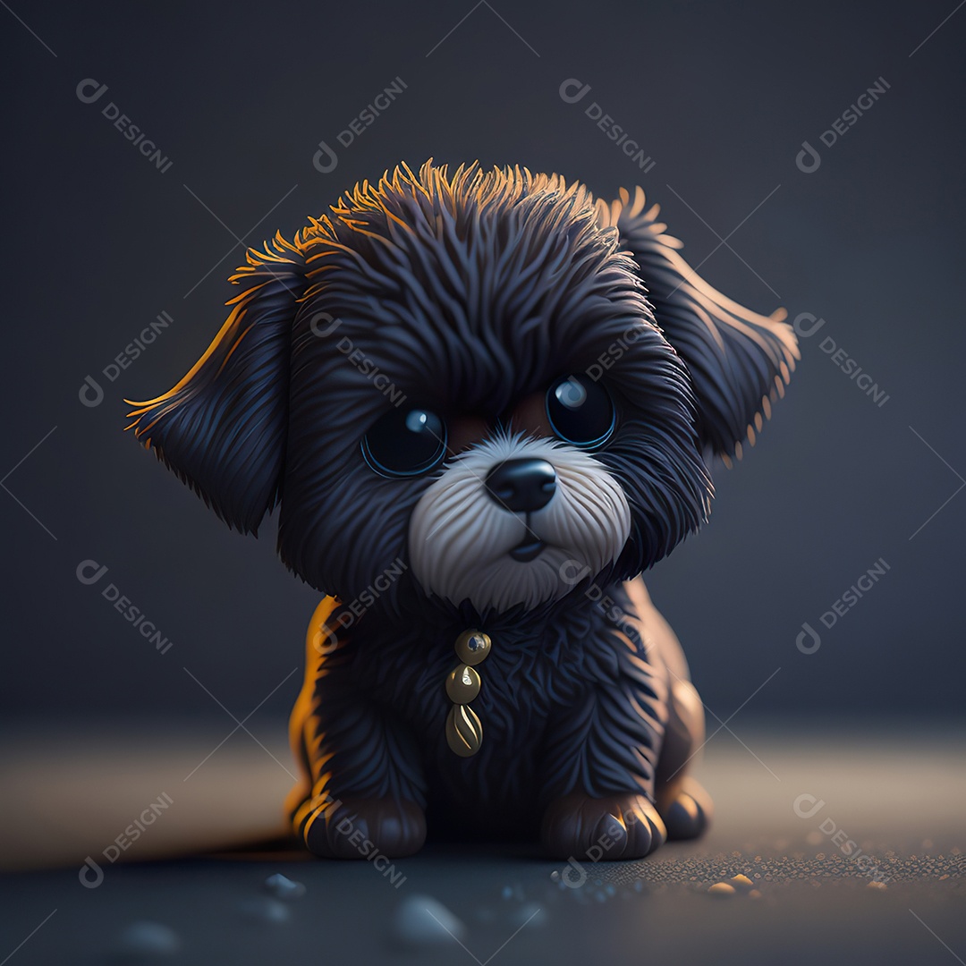 Imagem realista de cachorro