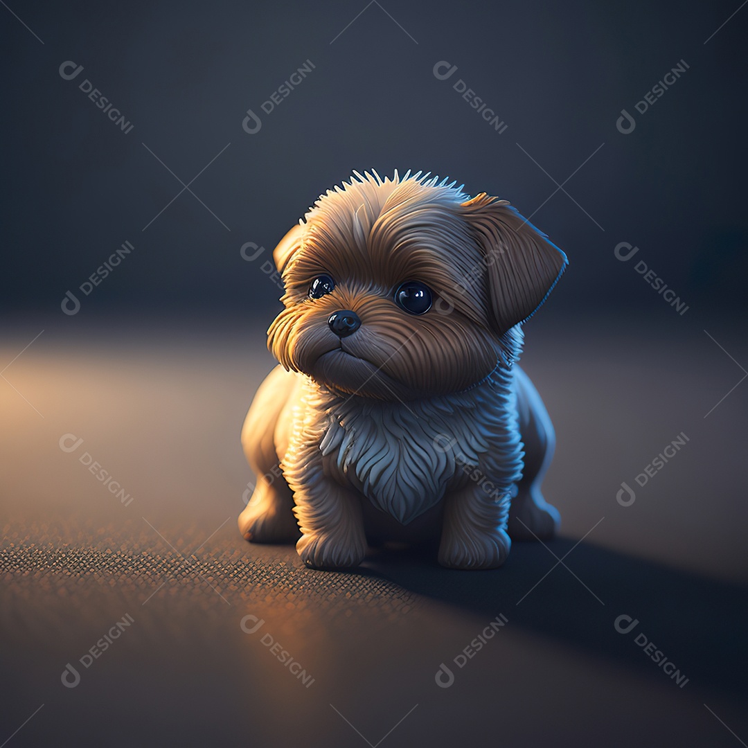 Imagem realista de cachorro