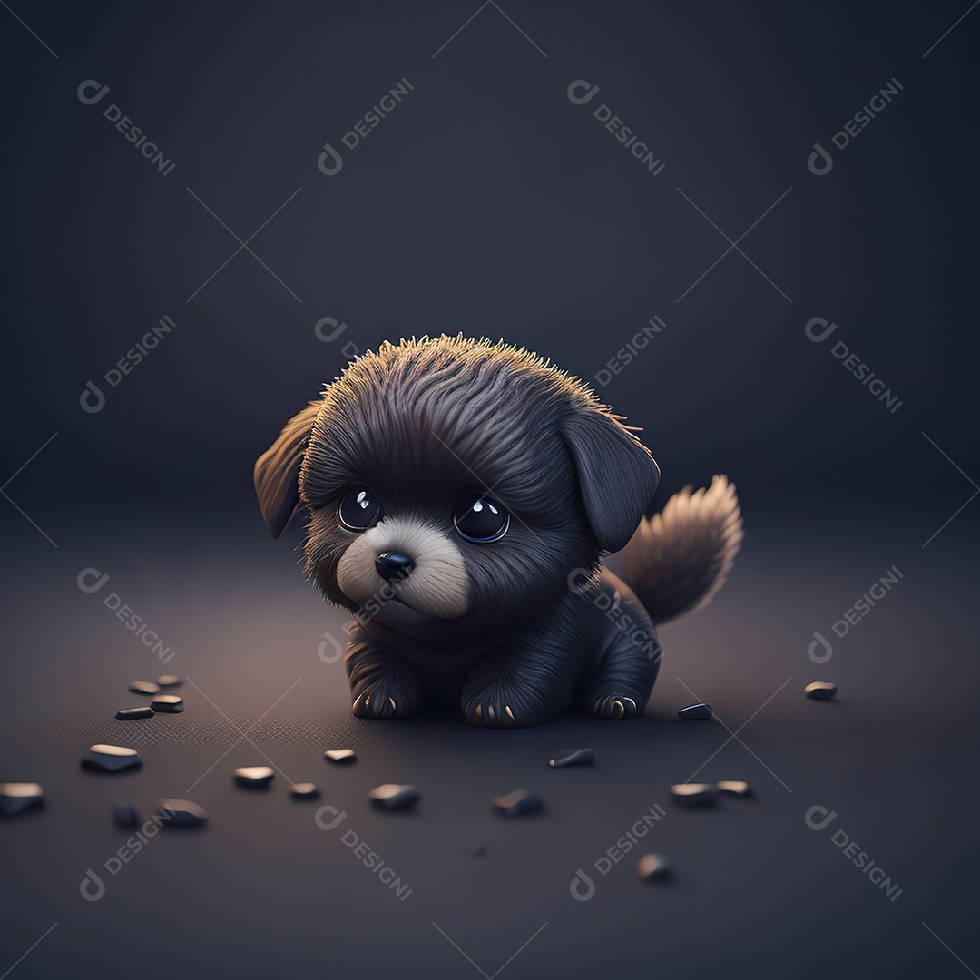 Imagem realista de cachorro