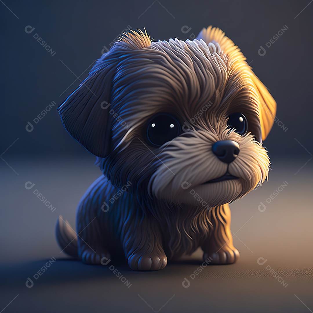 Imagem realista de cachorro