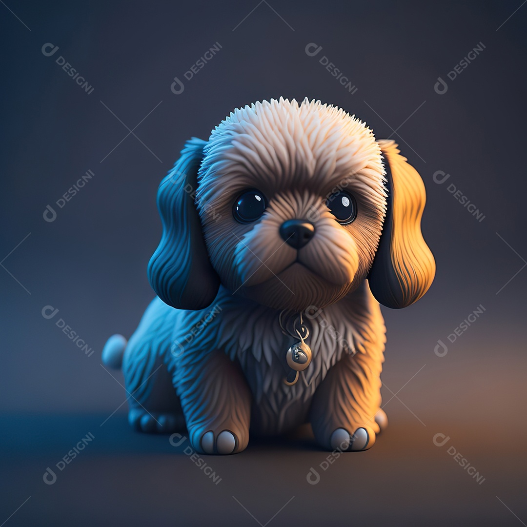 Imagem realista de cachorro