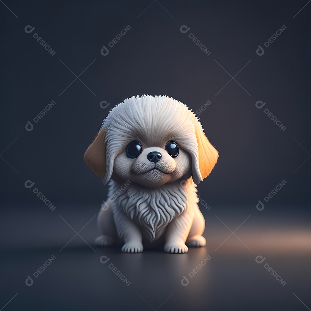 Imagem realista de cachorro