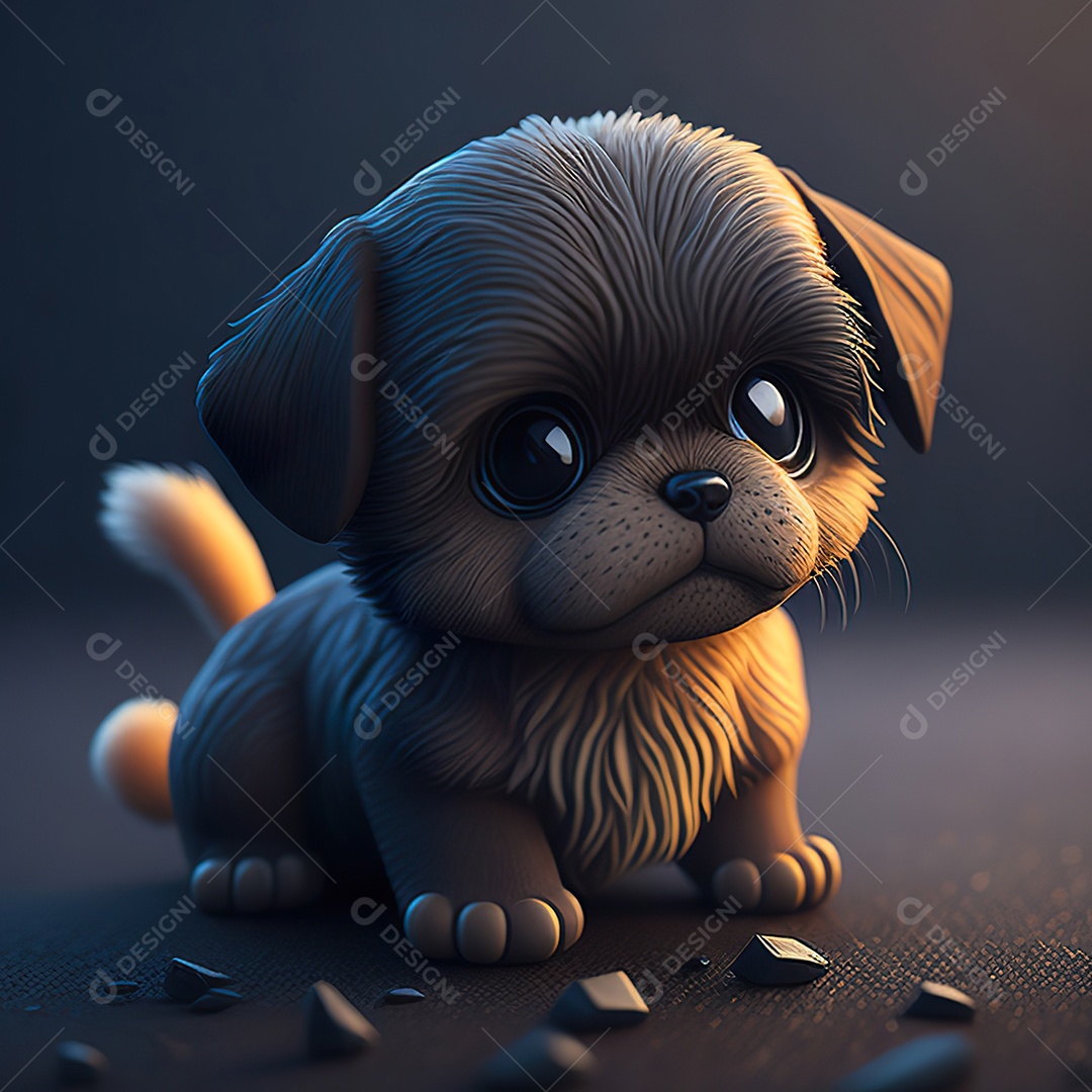 Imagem realista de cachorro