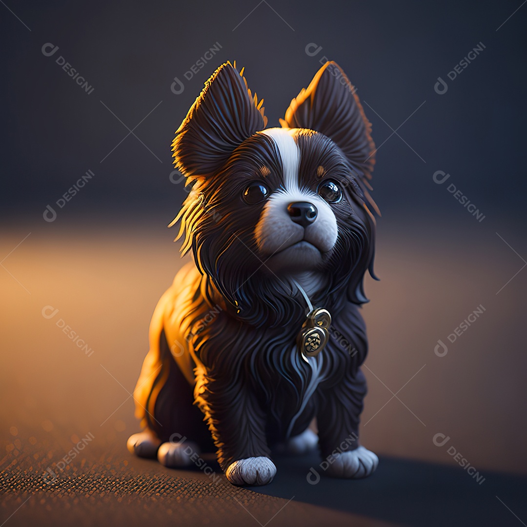 Imagem realista de cachorro