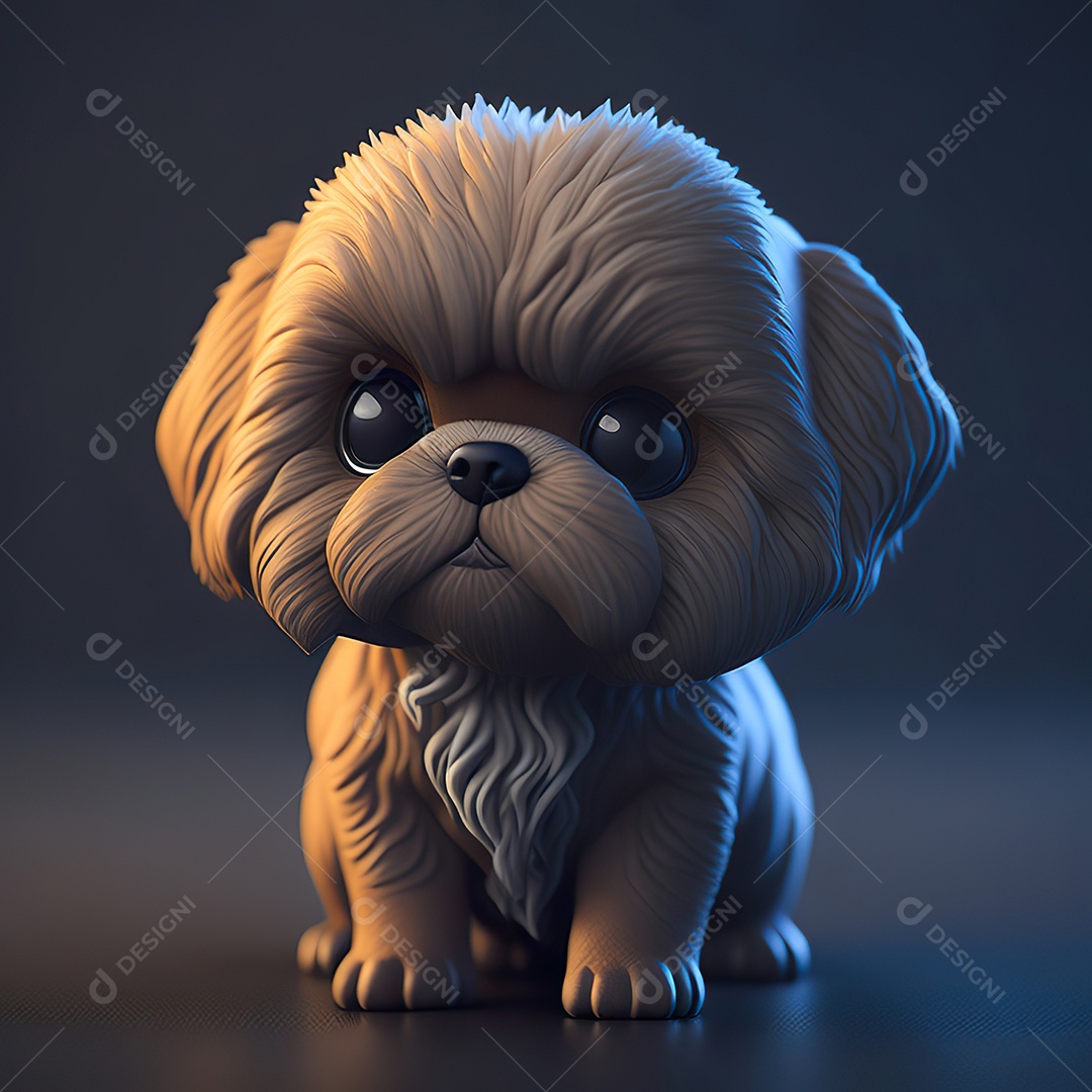 Imagem realista de cachorro